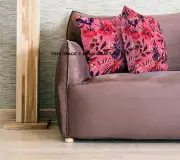 16" Pink Bird Velvet Throw Sofa Cushion Couch Pillow Cover Boho Bohemian Indian