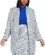 [Calvin Klein] Womens White Wear To Work Jacket Plus US Size: 20W