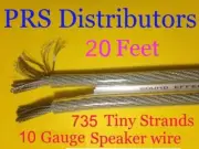 SPEAKER WIRE 10 GAUGE for CAR BOAT TRUCK DJ HOME SPEAKERS AUDIO SYSTEMS 20 feet