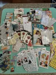 NIP Assorted Lot of 103 Scrapbook Decoration Stickers GREAT ASSORTMENT