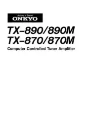 Onkyo TX-890 Tuner Owners Manual