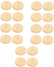 Operitacx 20 Sets Wood Base Doll Stand Crochet Doll Display Holder Needle Felting Rack
