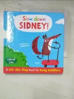 【書寶二手書T5／少年童書_IK6】SLOW DOWN, SIDNEY!: A LIFT-THE-FLAP BOOK FOR TODDLERS