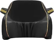 Car Cover Custom Fit for Kia Rio Hatchback 2005-2025 |Outdoor Waterproof Breathable Full Cover Oxford Material Scratch Proof Windproof Durable Auto Cover Customized for Your Car(Black)