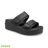 在飛比找Yahoo奇摩購物中心優惠-Crocs 卡駱馳 (女鞋) 布魯克林低跟涼鞋-207431