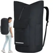 115L Extra Large Laundry Backpack Clothes Hamper Bags for College Dorm Room