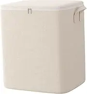 Hohopeti Foldable Quilt Storage Container Large Capacity Clothes Bag Zipper Sealed Dustproof Bedding Storage