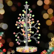 13" Christmas Gumdrop Tree, Nostalgic Candy Gum Drop Christmas Tree with Star...