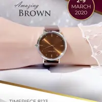 在飛比找蝦皮購物優惠-Jims Honey 8123 手錶 - 巧克力色