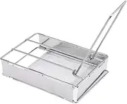 Foldable Stainl Steel Toaster Plate Portable Camping Bread Toaster Grill