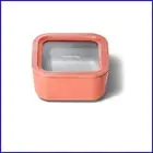 4.4 Cup Glass Food Storage Container - Non-Toxic & Microwave Safe in Perracotta