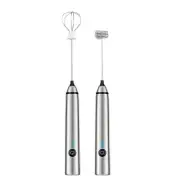 Milk Frother Handheld Foam Maker Whisk Drink Mixer Mini Foamer for Lattes Coffee
