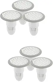 6 Pcs Floor Drain Rubber Collector White Sink