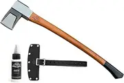1844 Helko Werk Germany Vario 2000 Splitting Axe - German Made Midsize Splitting Axe for Splitting Wood and Splitting firewood - Head 4.5 lbs, Handle 30 in. (Vario Splitting Axe) #10059