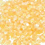 Loose Sequins 4200Pcs Cup Embroidery Sequins for Crafts Sewing,AB Yellow