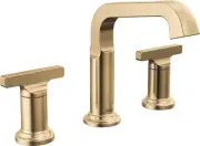 Delta 35587-DST Tetra 1.2 GPM Widespread Bathroom Faucet - Lumicoat Champagne