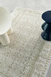 Loopsie Skogalund Bronze Cream Traditional Washable Rug