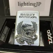 Zippo Harley Davidson HDP-08 Silver Metal Bald Eagle Lighter Japan Limited Model