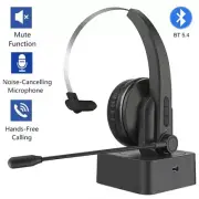Trucker Bluetooth 5.4 Wireless Headset With Microphone Noise Cancelling