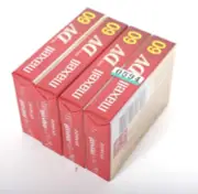 Lot of 4 Maxell Mini DV 60 tapes new old stock sealed #0578 DVM60SE