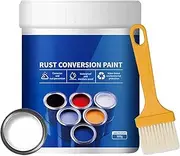 Qidaxia Rust Conversion Paint,Weatherproof Rust Converter Paint for Metal,4 In 1 rust conversion paint,Change Rust to Paint Reconditioning (White)