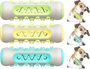 WEZCHUGHAOL 2024 Best Dog Chew Toothbrush, 360° Dog Toothbrush Chew Toy, Pet Dog Chew Toys Teeth Cleaning Oral Toothbrush Rubber Bone, Molar Chew Provides a Deep Clean Teeth Puppy Dental Care, (3 PCS)