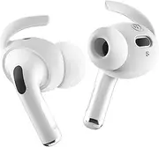 elago [4 Pairs] Ear Hooks Covers Compatible with AirPods Pro 2 - Comfortable and Secure Fit, Improved Sound Quality, Compatible with AirPods Pro 2nd Generation (White)