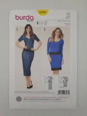 Burda Sewing Pattern 6576 Women's Dress Pattern Size US 8-18 EUR 34-44 NEW