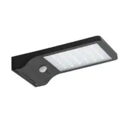 arlec black ritter sensor solar wall light