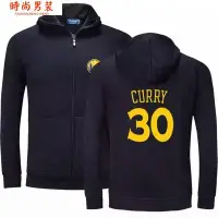 在飛比找Yahoo!奇摩拍賣優惠-柯瑞Stephen Curry庫裡純棉棉質運動厚外套NBA球