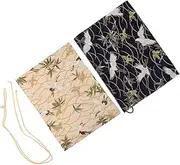 JEWEDECO 2pcs Fabric Book Cover Book Sleeve for Student Cover for Book Protective Book Cover Book Sleeve for Book Lovers Cloth Book Decor Reusable Book Covers Book Decor for School