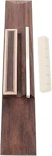 Mikinona Guitar Accessories Set Acoustic Guitar Nut and Saddle Rosewood Bridge Tailpiece