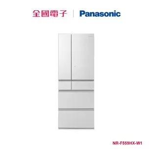 Panasonic日本製550公升玻璃冰箱-白 NR-F559HX-W1 【全國電子】