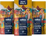 [Lavazza] Tales of Italy Eternal Roma, 1.5Kg, Coffee Beans for Espresso Coffee Machines, Notes of Hazelnut&Dark Chocolate, Arabica&Robusta, Intensity 8/10, Medium Roasting, Roasted in Australia, 3x500g