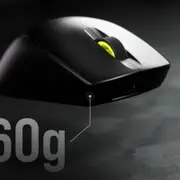 Corsair M75 Air Slipstrem Wireless up to 34hrs and 100hrs with BT. 60g, 26,000 DPI Optical Sensor, iCUE Software