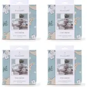 4x The Peanutshell Dino Dreams Size Cradle Side Sleeper Sheet Baby Nursery Decor