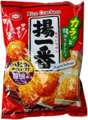 Kameda Age Ichiban Senbei Rice Crackers 138 G