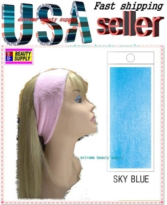 sky blue make up face Cosmetic shower wash Headband