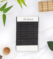 [LazBlinds] No Tools No Drill Cordless Bamboo Roman Shades, Privacy Blinds for Interior Windows, Room Darkening Roll Up Bamboo Blinds for Home & Patio, Sample Swatch Kit, DP-Black