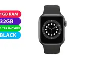Apple Watch Series 6 Titanium (44mm, Black, Cellular) - Refurbished (Excellent)