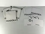Pandora Gift Bag - 5" x 5" - New Set of 3. Includes envelopes and message cards