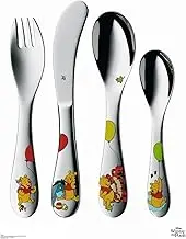 WMF Winnie The Pooh Cromargan Children's Cutlery Set, Multi-Colour, 4-Piece