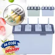 4 cells Mould Frozen Molds Icy Pole Jelly Block Maker Ice Cream Pop Popsicle VN
