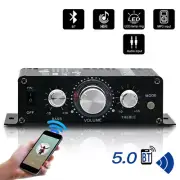 2 Channel 400W Bluetooth Mini Power Amplifier Audio HIFI Stereo Amp for Home Car