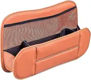 Hangable Car Back Seat Organizer - PU Leather Large Capacity Back Seat Organizer,Multipurpose Automotive Storage Tissue Box Holder Seatback Container for Van