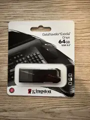 DataTraveler Exodia Onyx 64GB USB 3.2 Gen 1 Flash Drive Sleek Moving Cap NEW