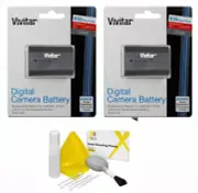 2 Pack Vivitar LP-E6 Battery for Canon EOS 5D Mark III II 6D 60D 7D Mark II 70D