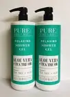 2 Bottles Relaxing Shower Gel with Aloe Vera & Tea Tree Oil 32 fl oz Each