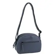Milleni Women's Multi Zip Leather Shoulder Crossbody Bag 23x17cm Teal