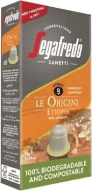 Segafredo Zanetti Le Origini Etiopia 10 Capsules 51 g | Free Shipping Worldwide